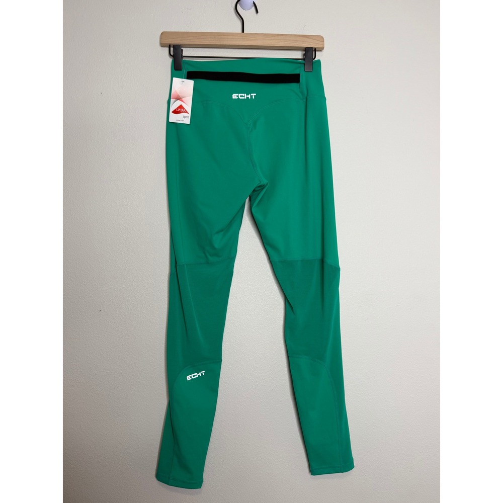 ECHT Green High Waist Buckle Training Leggings Women's Large NWT Activewear Yoga - Picture 2 of 4